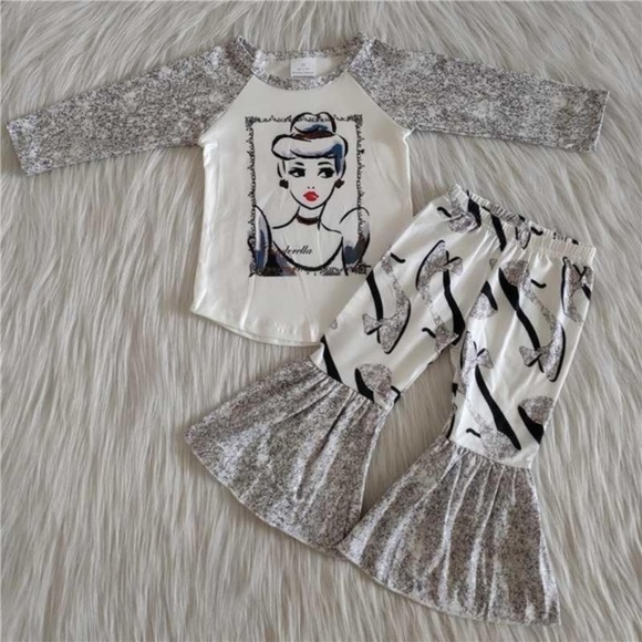 Other - Boutique Cinderella Cute Flare Pants top set
